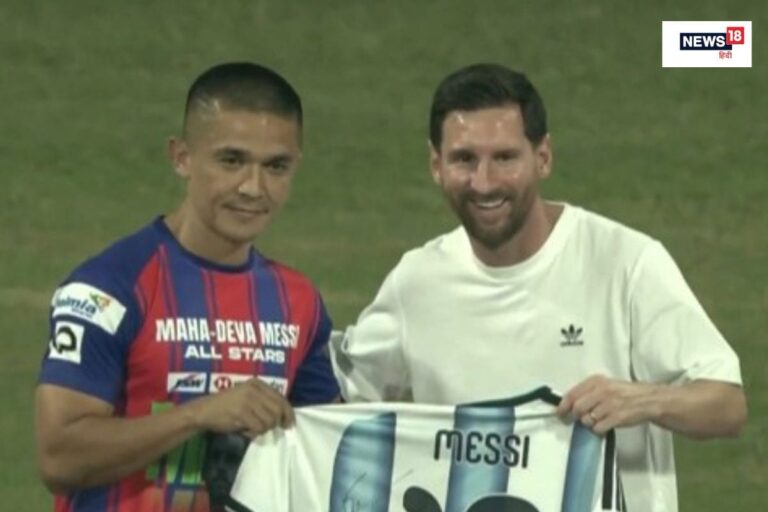 मेसी को देखने आए थे लोग, अचानक सुनील छेत्री के नाम से गूंजने लगा स्टेडियम