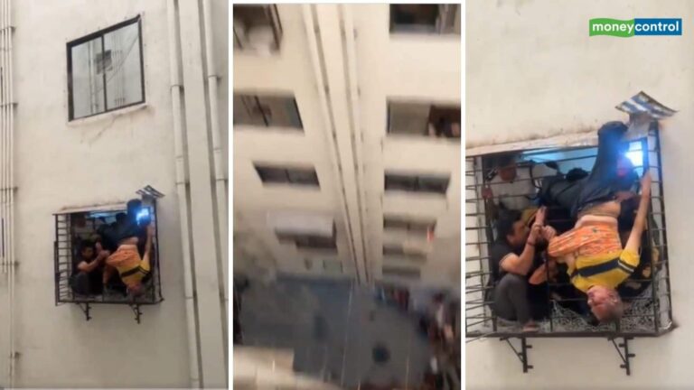 Viral video: 'जाको राखा साइयां..'; 10वीं मंजिल से गिरा बुजुर्ग! 8वें माले पर ग्रिल में फंसा, सूरत में चमत्कार का वीडियो वायरल