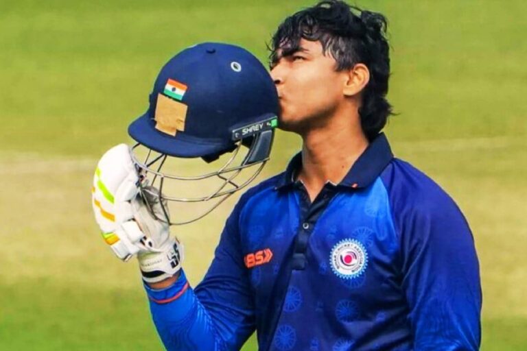 वैभव सूर्यवंशी का कोहराम जारी, सिर्फ चौके छक्के से बना डाले 154 रन