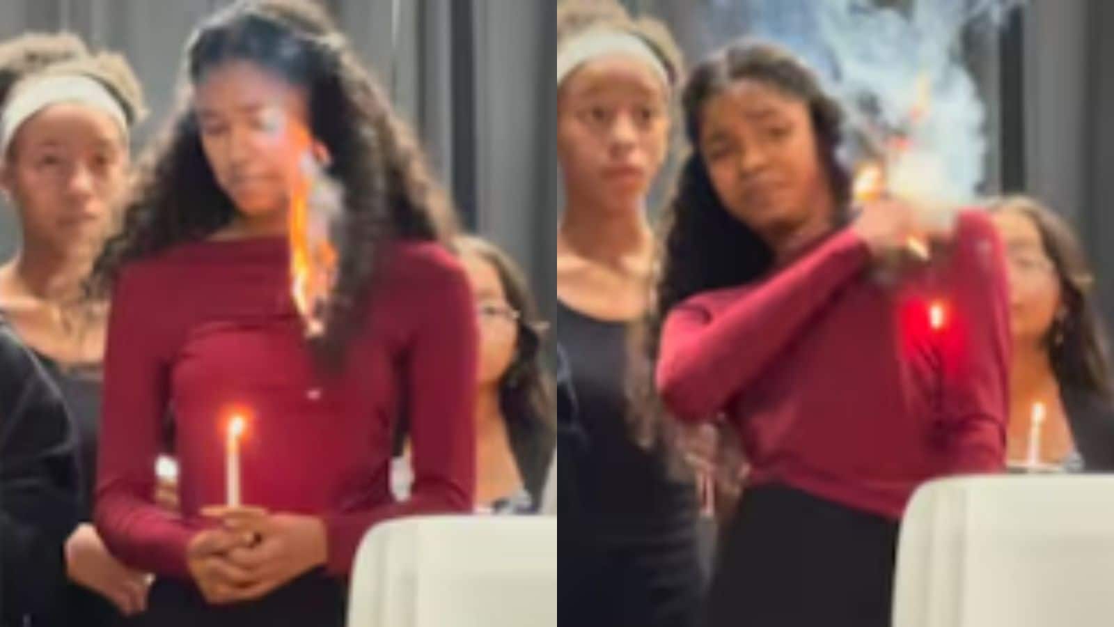 Viral Video: स्टेज पर लड़की के बालों में लगी आग, फिर कुछ हुआ ऐसा, हर कोई करने लगा तारीफ