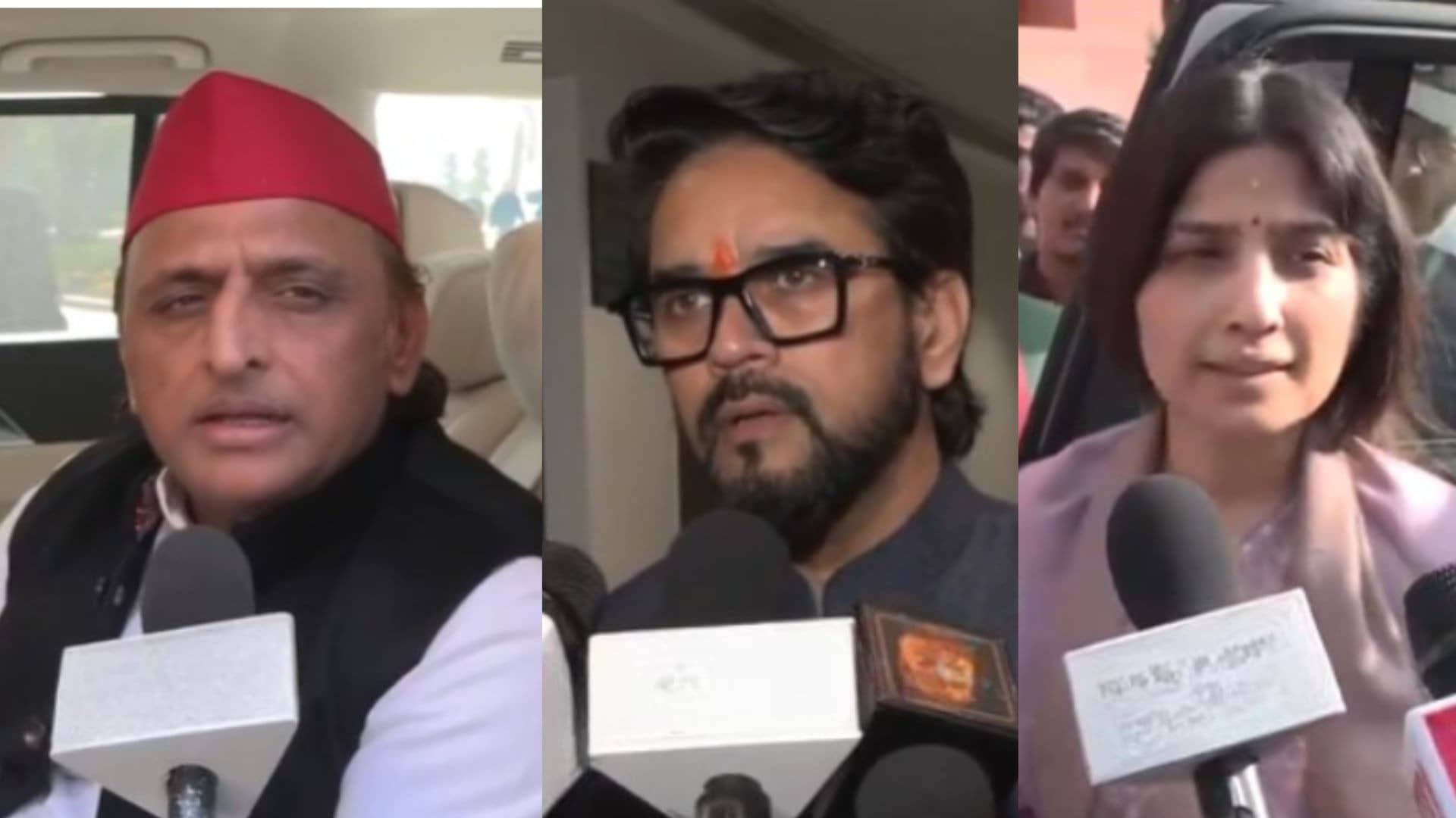 मनरेगा का नाम बदलने पर संसद से सड़क तक बरपा हंगामा, अखिलेश-डिंपल यादव भड़के तो अनुराग ठाकुर ने किया पलटवार- राम जी का विरोध करना...