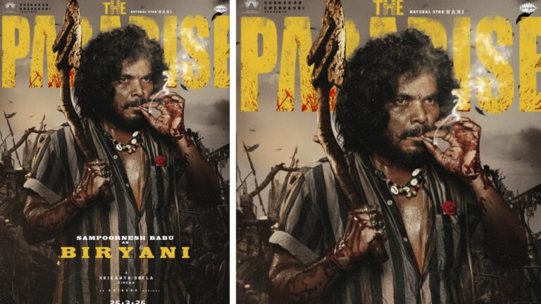 The Paradise: शॉकिंग ट्रांसफॉर्मेशन..., द पैराडाइज़ में संपूर्णेश बाबू का खौफनाक अवतार ‘बिरयानी’ का पोस्टर आया सामने