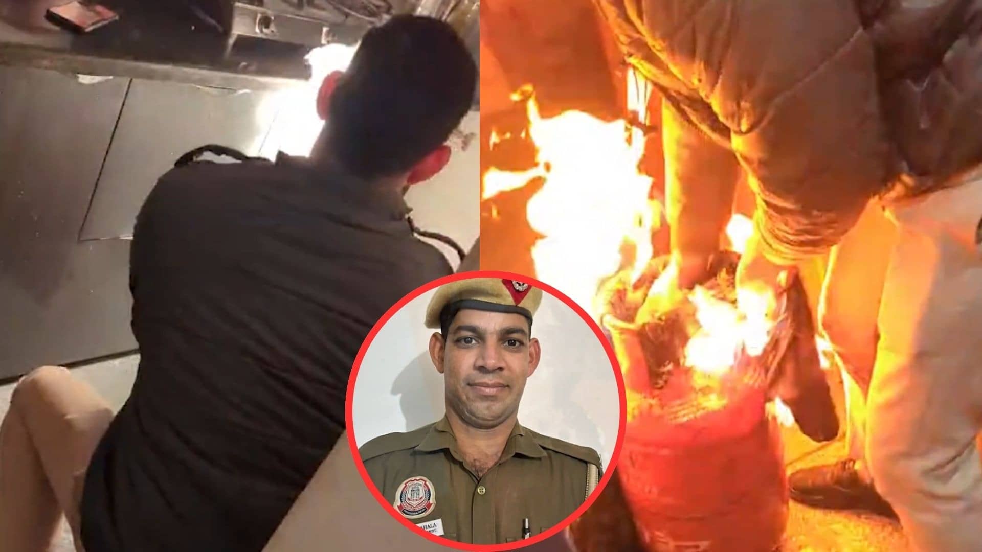 VIDEO: मौत के मुंह में समाने से 16 परिवारों को दिल्ली पुलिस के इस जांबाज कांस्टेबल ने बचाया, जान हथेली पर डालकर धधकते सिलेंडर...