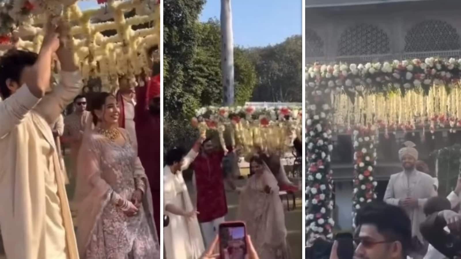 Kartik Aaryan sister: लाइट पिंक लहंगा पहन दुल्हन बनीं कार्तिक आर्यन की बहन कृतिका, फूलों से सजी चादर लिए एक्टर ने किया डांस