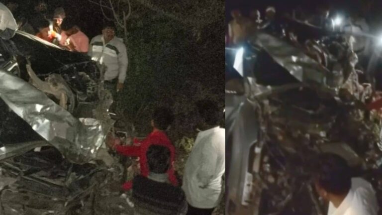 Maharashtra: सोलापुर में ट्रक की टक्कर से कार के उड़े परखच्चे, दर्दनाक हादसे में 5 की मौत; नवविवाहित जोड़े संग दर्शन के लिए जा रहे थे सभी
