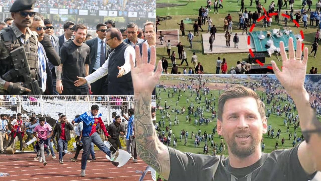 Lionel Messi: 45 हजार तक पहुंच गया टिकट रेट, 10 मिनट के लिए आए मेसी... आखिर स्टेडियम में कैस बरपा हंगामा? Photos
