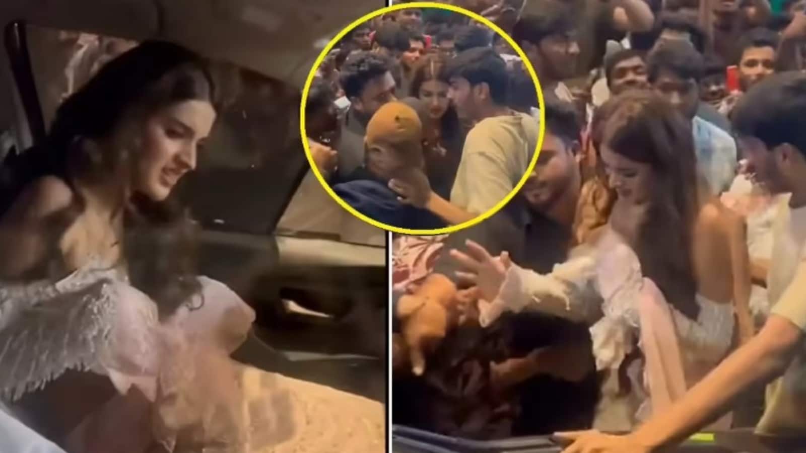 Nidhhi Agerwal: भीड़ में फंसी सुपरस्टार निधी अग्रवाल, यूजर्स बोले- फैंस नहीं गिद्ध हैं लोग...