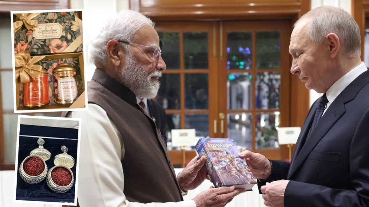 Putin India Visit: कश्मीर की केसर, असम की काली चाय और... दोस्त पुतिन को PM मोदी ने गिफ्ट की ये 6 चीजें, देखिए PHOTOS