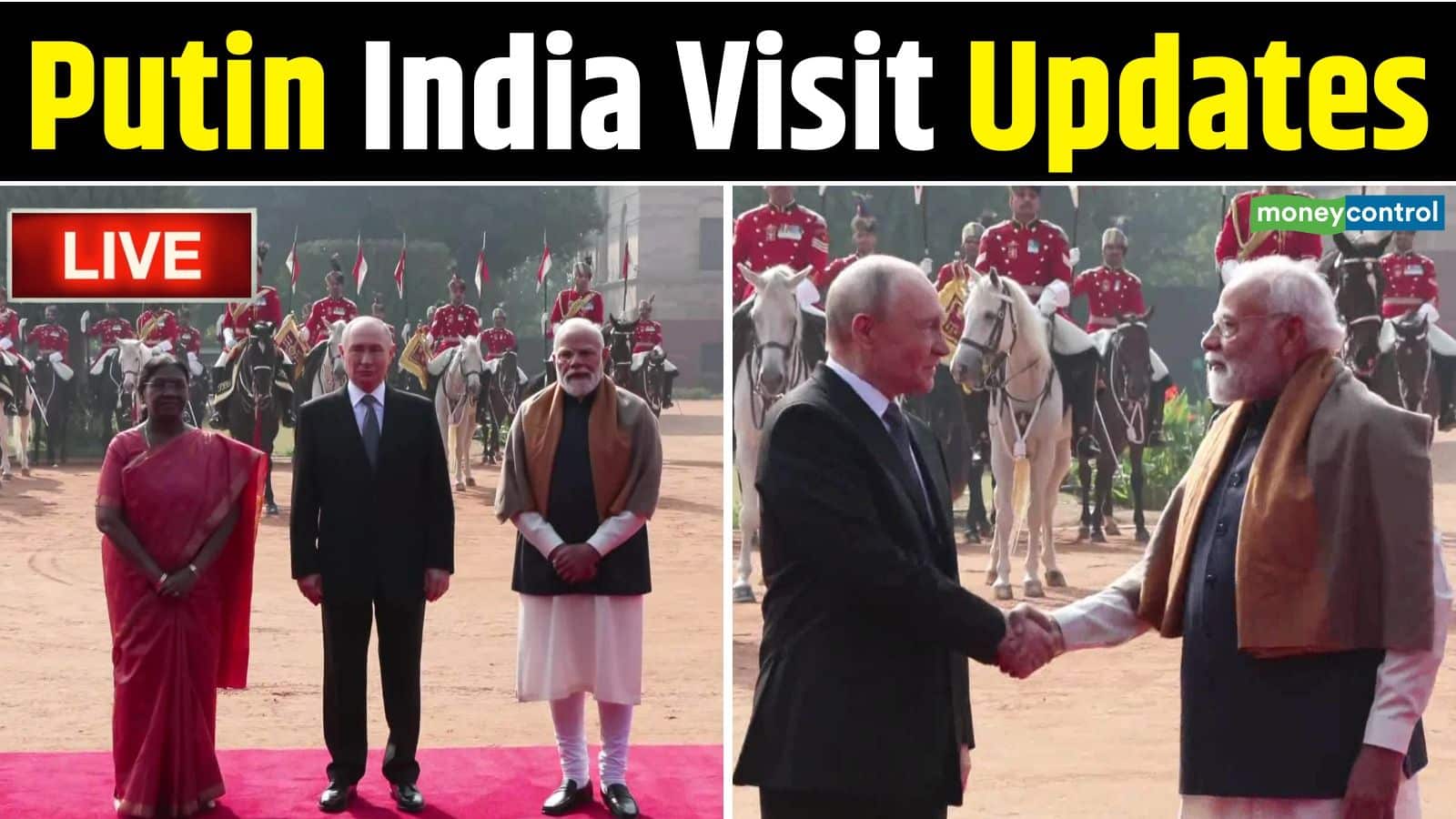 Putin India Visit LIVE Updates: 'हैदराबाद हाउस' में पीएम मोदी और पुतिन की बैठक शुरू, दुनिया भर की टिकी निगाहें