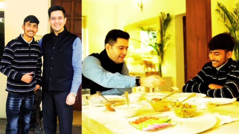 '15 घंटे बहाया पसीना, 763 रुपये हुई कमाई...', राघव चड्ढा ने वायरल डिलीवरी बॉय को अचानक बुला लिया घर, साथ किया लंच और फिर... VIDEO