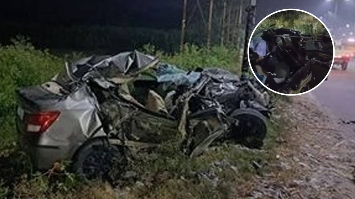 UP: अमरोहा के NH-9 पर दो अलग-अलग सड़क हादसों में चार डॉक्टर सहित 6 लोगों की दर्दनाक मौत, खड़े ट्रक में जा घुसी कार