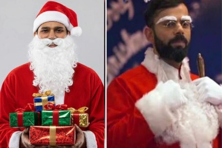रोहित-विराट कोहली बने सेंटा क्लॉज, फैंस के लिए झोली में लेकर आए ढेर सारे गिफ्ट