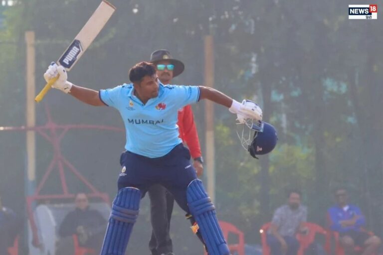 IPL ऑक्शन से ठीक पहले प्रचंड फॉर्म में सरफराज, 250 के स्ट्राइक रेट से कूटे रन