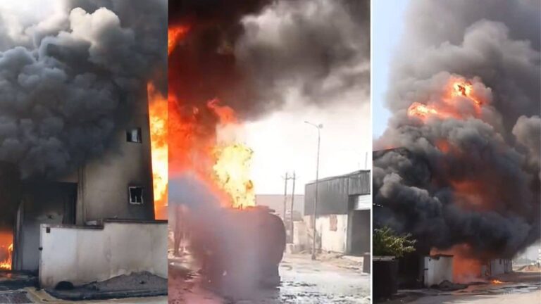 Surat Chemical Factory Fire: केमिलकल फैक्ट्री में लगी भीषण आग, आकाश में कई मीटर तक उठ रही लपटें और धुएं का गुबार