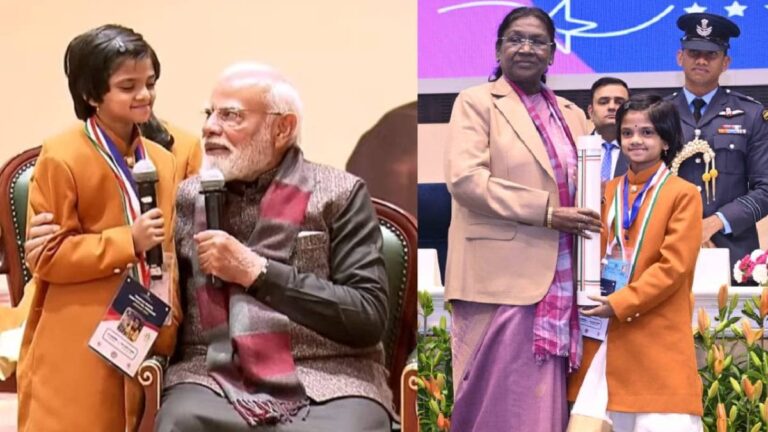 सूरत की 7 साल की बिटिया वाका लक्ष्मी प्राग्निका को मिला राष्ट्रीय बाल पुरस्कार, परफेक्ट स्कोर के साथ बनी थी वर्ल्ड चेस चैंपियन