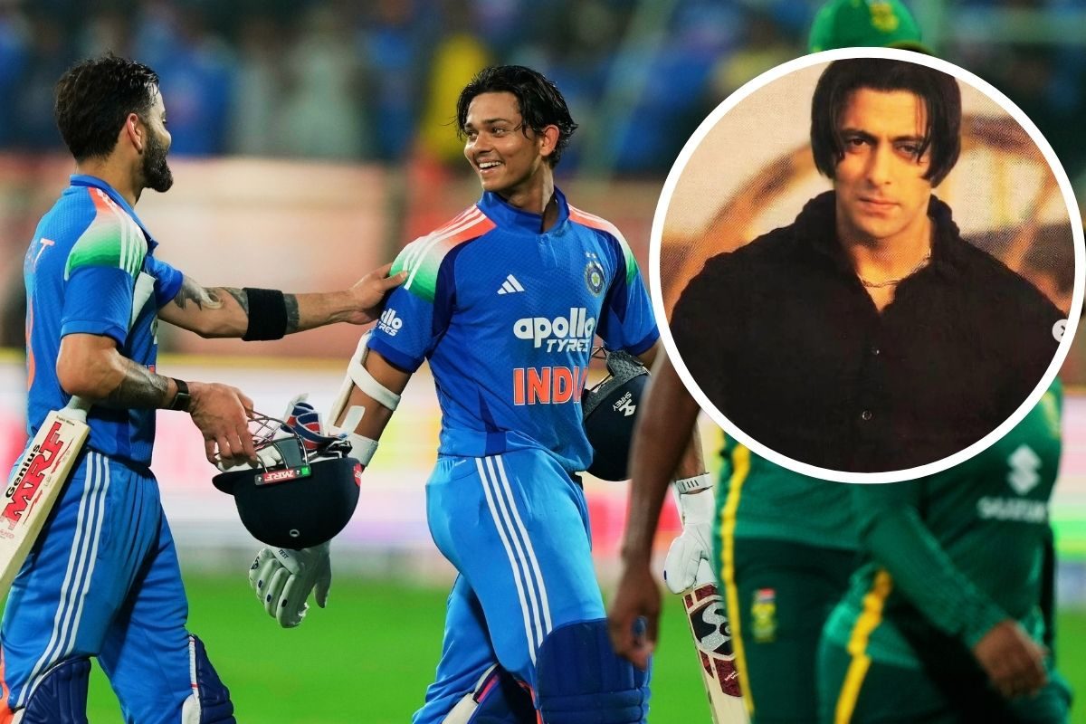 विराट ने यशस्वी को शतक जड़ने के बाद सिखाया सलमान भाई के 'तेरे नाम' वाला स्टेप