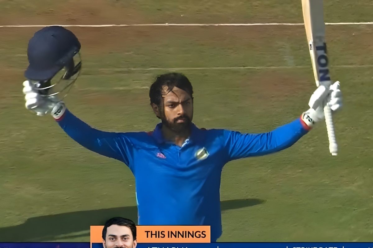 विजय हजारे ट्रॉफी के फाइनल में अथर्व ताइडे का तूफान, शतक ठोककर विदर्भ के लिए मचाया गदर