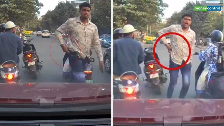 VIDEO: बेंगलुरु में रोड रेज का चौंकाने वाला मामला! ट्रैफिक सिग्नल पर सरेआम चाकू निकालकर कार चालक को दी धमकी, देखें वीडियो
