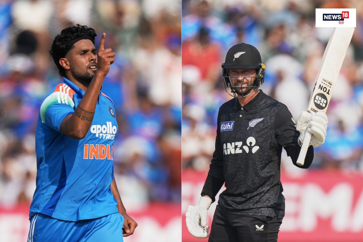 न्यूजीलैंड के इस बल्लेबाज के लिए काल बने हर्षित राणा, चौथी बार किया शर्मसार, गेंद थामते ही थमा देते हैं वापसी का टिकट