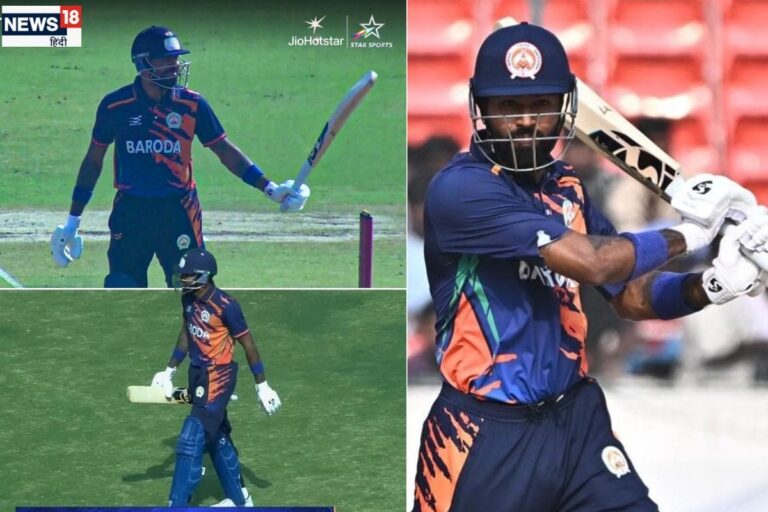 19 गेंद में फिफ्टी, 31 बॉल में 75 रन, हार्दिक पंड्या का रौद्र रूप, नौ छक्के से मैदान दहला दिया