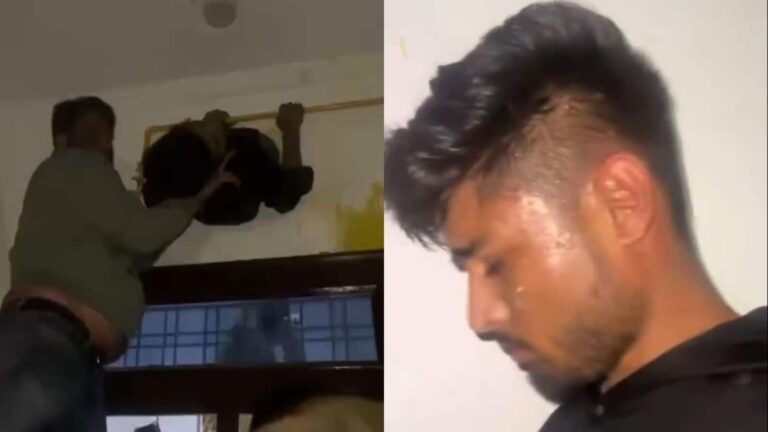 Video: बंद घर में चोरी करने पहुंचा चोर, एग्जॉस्ट फैन के लिए बने छेद में फंसा, फिर आ गया मालिक