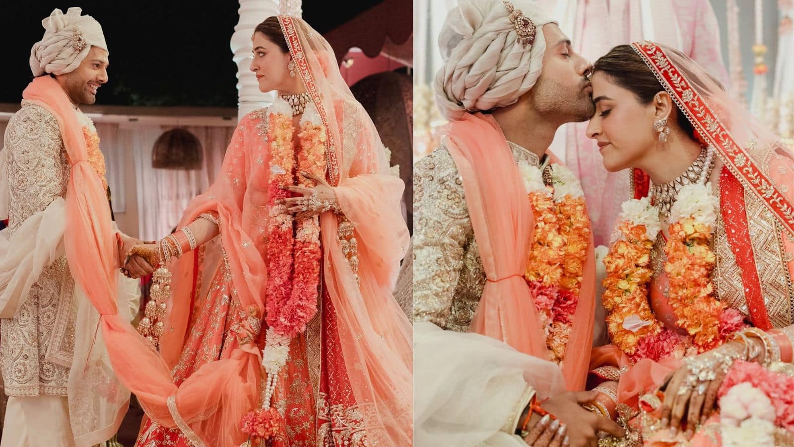 Nupur-Stebin Wedding: नूपुर सेनन-स्टेबिन बेन ने शेयर की हिंदू वेडिंग की पहली झलक, रॉयल अंदाज में कपल ने रचाई शादी, देखें तस्वीरें