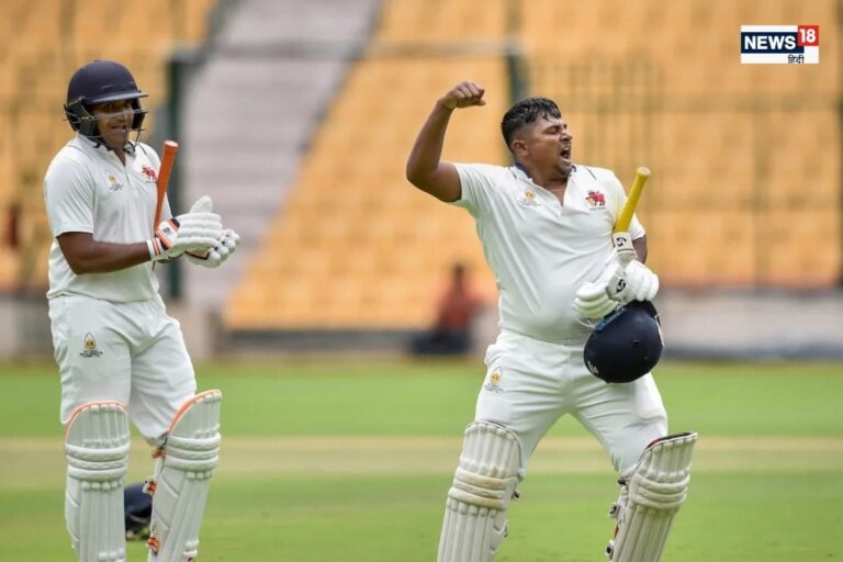 उसने मेरे लिए अपनी जगह छोड़ दी ...सरफराज ने डबल सेंचुरी ठोकने के बाद रोहित शर्मा नहीं सूर्यकुमार का लिया नाम