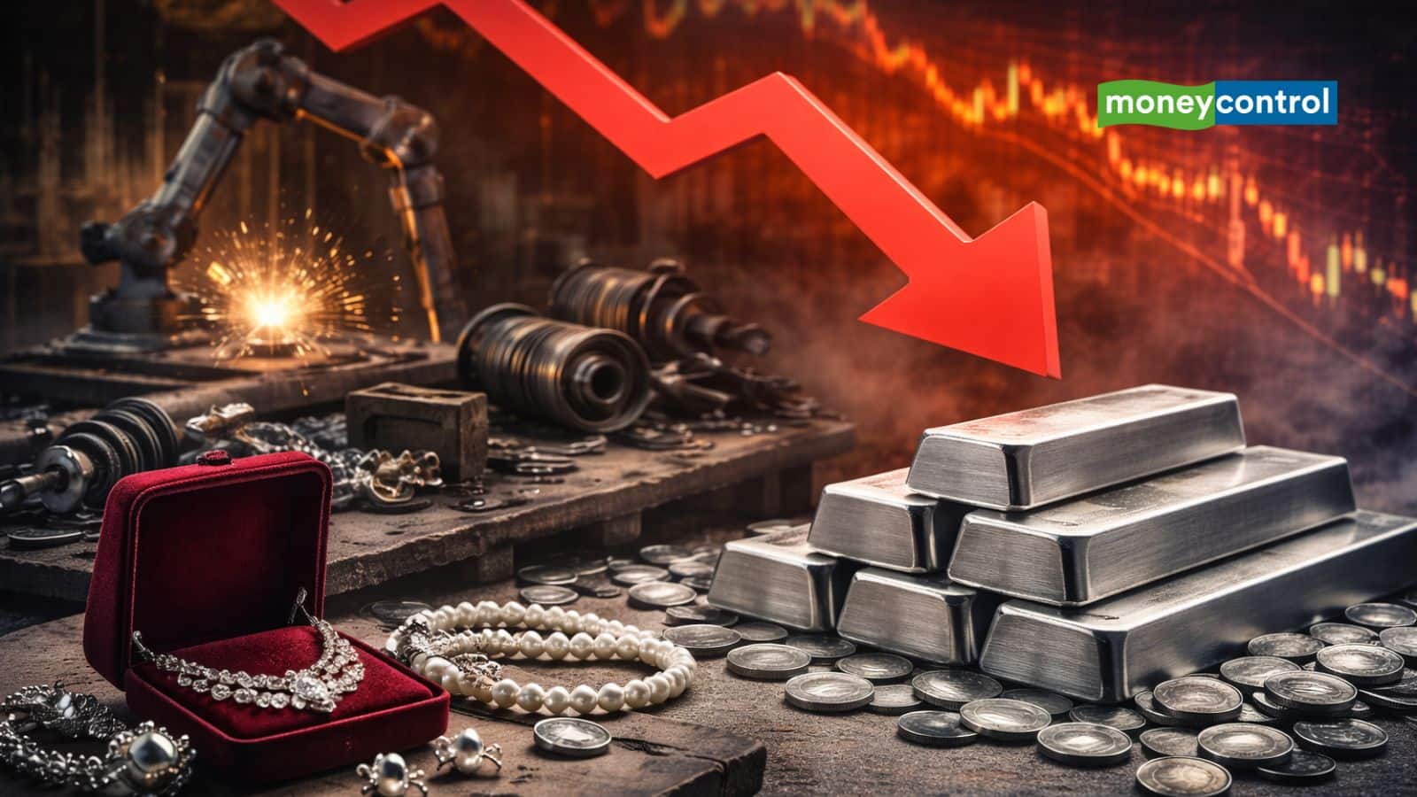 Silver Price Falls Today: एमसीएक्स पर चांदी का भाव 4,000 रुपये गिरा, क्या यह खरीदने का है सही मौका?