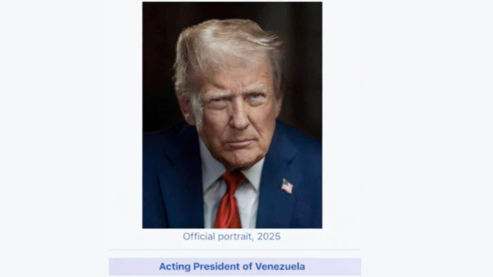 Donald Trump: ट्रंप ने खुद को बताया वेनेजुएला का 'कार्यवाहक राष्ट्रपति', तेल भंडार पर भी जमाया कब्जा