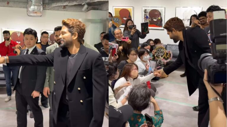 Allu Arjun In Japan: ‘पुष्पा 2’ रिलीज पर जापानी फैन से मिले अल्लू अर्जुन, एक्टर ने गले लगाकर दिया प्यार भरा जवाब