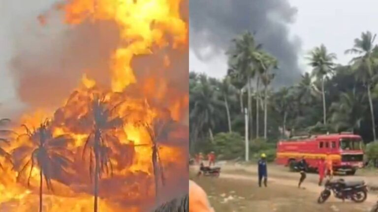 ONGC Konaseema Well Fire: आंध्र प्रदेश के कोनासीमा में धमाका, गैस रिसाव से तेल के कुएं में लगी आग, रेस्क्यू जारी