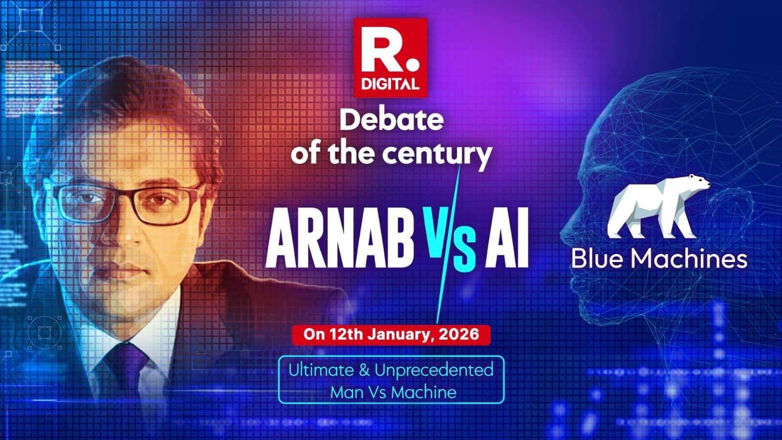 Arnab Vs AI: सदी की सबसे अनोखी और बड़ी बहस के लिए हो जाइए तैयार, अर्नब गोस्वामी के सामने AI मशीन की होगी परीक्षा