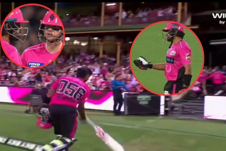 भरे स्टेडियम में बाबर आजम का मुंह काला, पहले स्मिथ ने नहीं दी स्ट्राइक फिर झल्लाकर दे मारा बल्ला