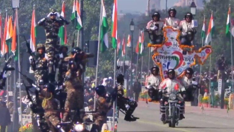 म्हारी छोरियां छोरों से कम है के... जब बाइक पर भारत का नक्शा लेकर बेटियों ने दिखाया करतब, तो गर्व से चौड़ा हो गया हर भारतीय का सीना