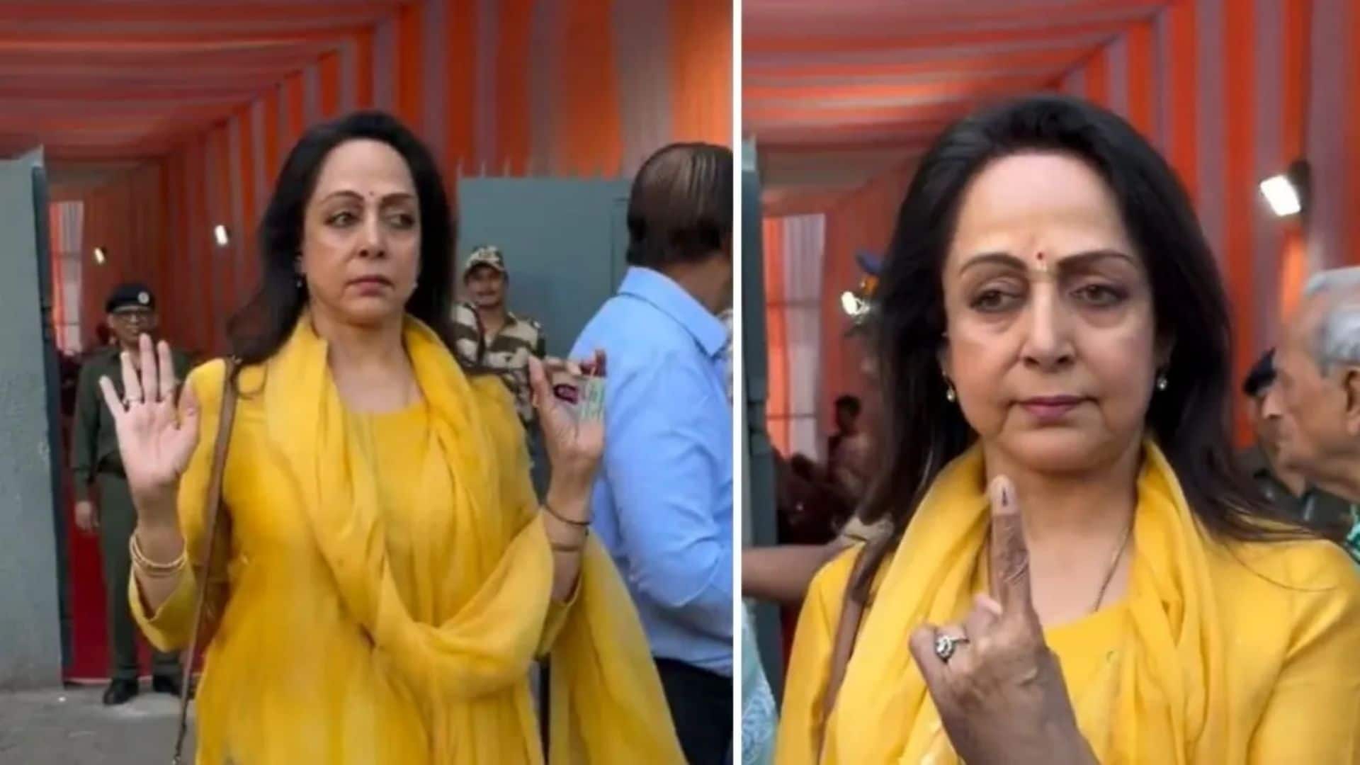 Hema Malini: महाराष्ट्र BMC चुनाव में वोट डालने पहुंचीं हेमा मालिनी, VIP ट्रीटमेंट पर सीनियर सिटिजन ने जताया एतराज