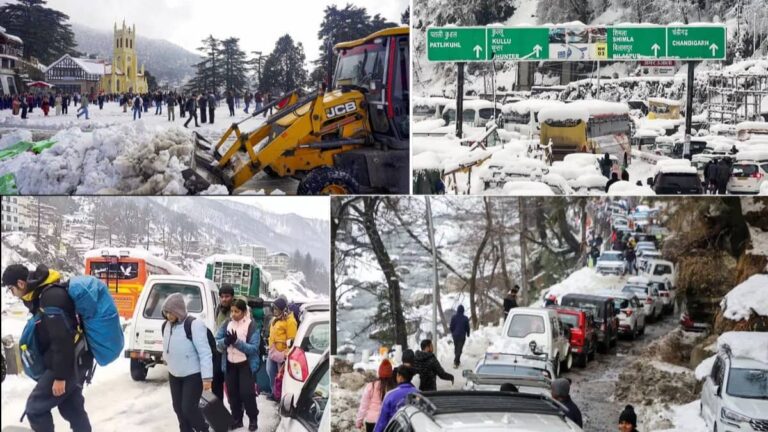 बर्फबारी होते ही मस्‍ती करने पहुंच गए मनाली, अब हो रहा पछतावा...24 घंटे से ट्रैफिक में फंसे पर्यटक, जारी हुआ ऑरेंज अलर्ट
