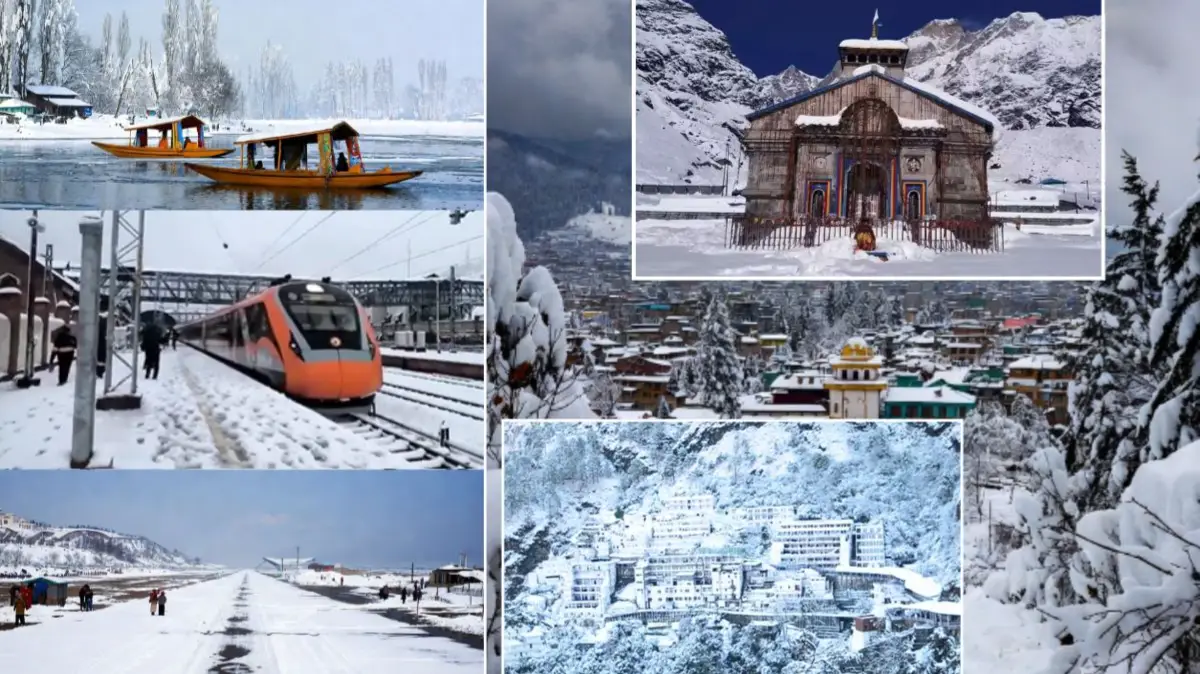 Snowfall Video: देश के पहाड़ी इलाकों में भारी बर्फबारी, श्रीनगर एयरपोर्ट पर 4 इंच बर्फ की चादर; स्नो को चीरती हुई निकली वंदे भारत