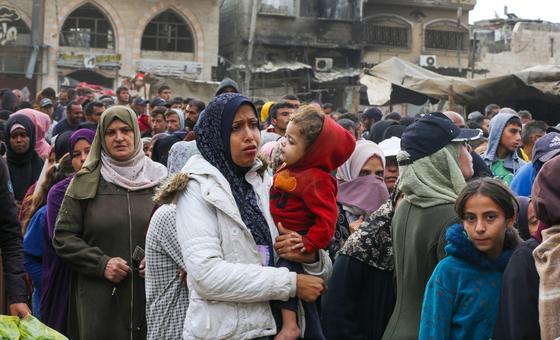 ग़ाज़ा: सर्दी के भीषण प्रकोप के बीच, मानवीय राहत अभियान जारी