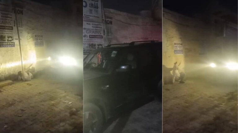 VIRAL VIDEO: गुरुग्राम में स्कॉर्पियो सवार की सरेआम गुंडागर्दी, शख्स को कार से मारी टक्कर; गिरते ही गाड़ी चढ़ाकर फरार, लोग बनाते रहे वीडियो