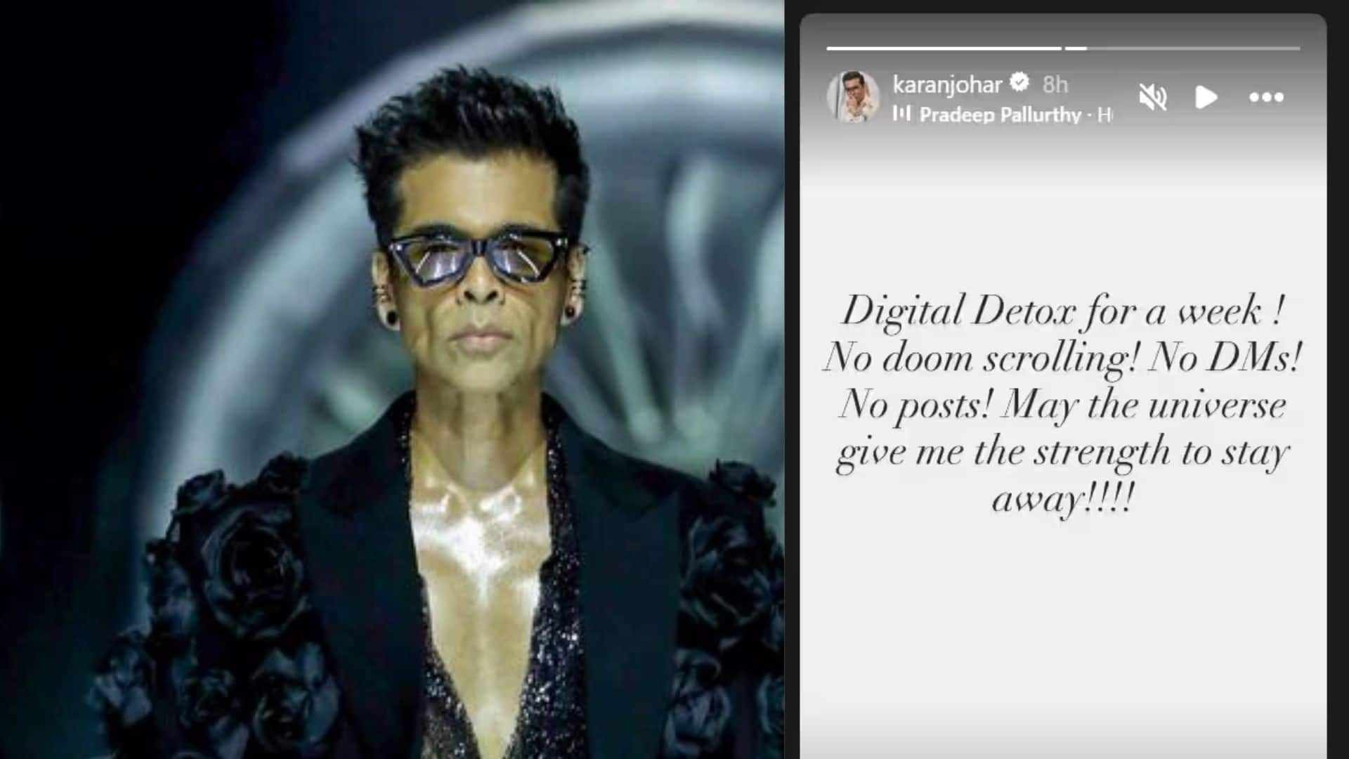 Karan Johar: करण जौहर ने किया डिजिटल डिटॉक्स का ऐलान, एक हफ्ते तक रहेंगे सोशल मीडिया से दूर