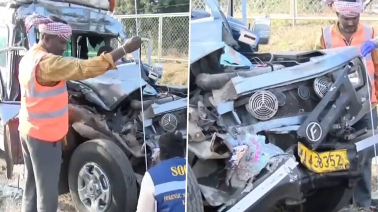 Karnataka: अयप्पा भक्तों को लेकर जा रही वैन ने खड़ी लॉरी में मारी जोरदार टक्कर, 4 की मौके पर मौत; तुमकुर में भीषण सड़क हादसा