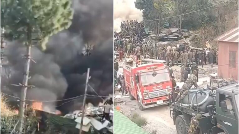 Joshimath Fire: जोशीमठ में आर्मी कैंप के अंदर लगी भीषण आग, तेज हवाओं के कारण धधक रही आग, कई स्टोर जलकर राख; 100 से ज्यादा जवान पहुंचे