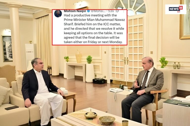 शहबाज शरीफ को बताया नवाज शरीफ, सठिया गए पीसीब चीफ मोहसिन नकवी, सोशल मीडिया पोस्ट पर ब्लंडर