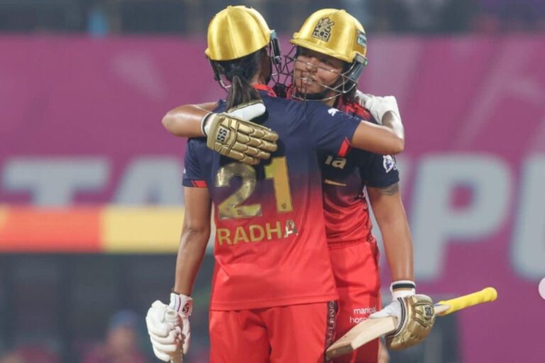 विजयरथ पर सवार स्मृति मंधाना की आरसीबी, गुजरात को हराकर लगाई जीत की हैट्रिक, पॉइंट्स टेबल में नंबर-1