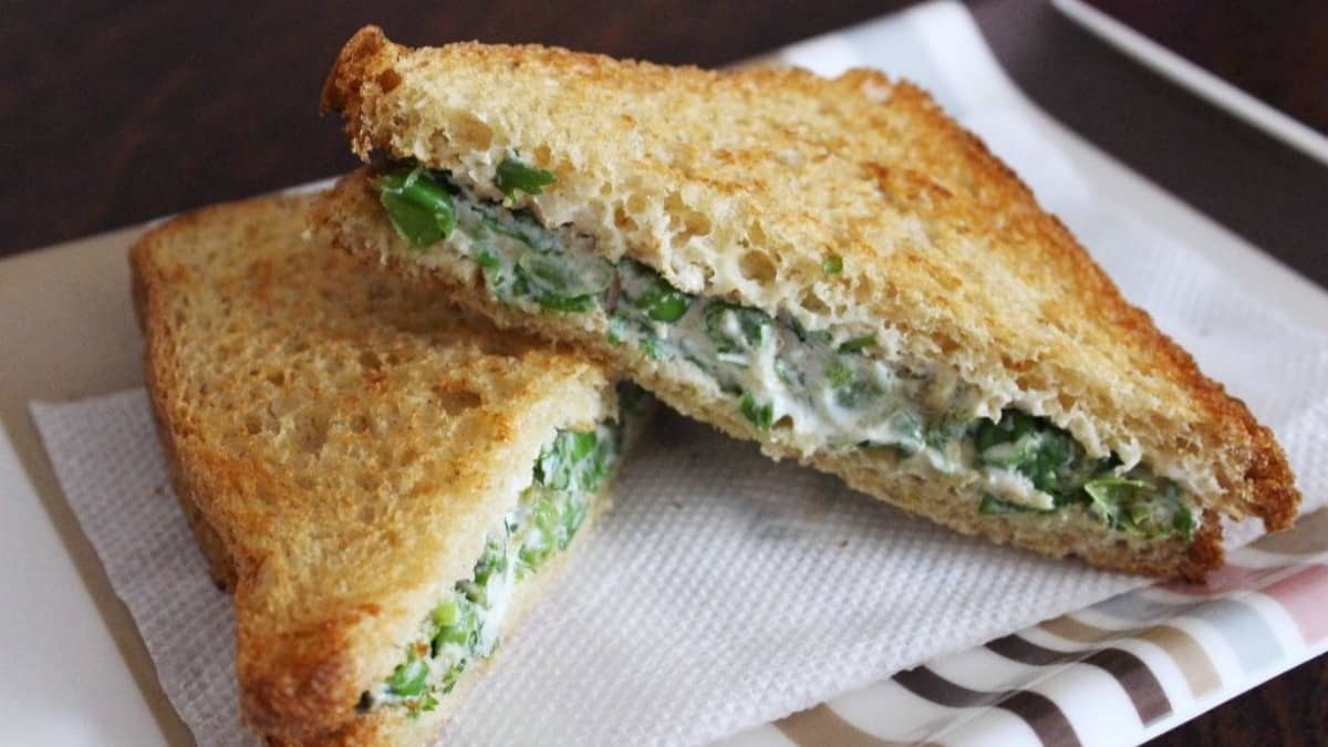 Potato-Pea Sandwich: क्रिस्पी आलू-मटर सैंडविच घर पर बनाएं, तवे पर 10 मिनट में तैयार करने की ये है आसान रेसिपी