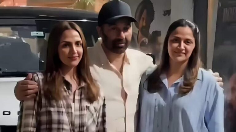 Sunny Deol: पारिवारिक कलह की अफवाहों के बीच ईशा और अहाना देओल के साथ दिखे सनी देओल