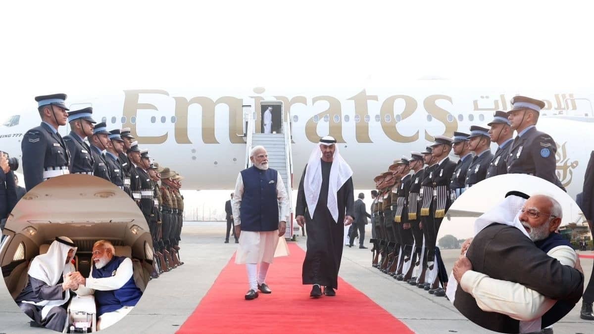 प्रोटोकॉल तोड़ PM मोदी ने UAE के राष्ट्रपति शेख मोहम्मद बिन का किया स्वागत, फिर एक ही गाड़ी से हुए रवाना, उनका दौरा क्यों अहम?