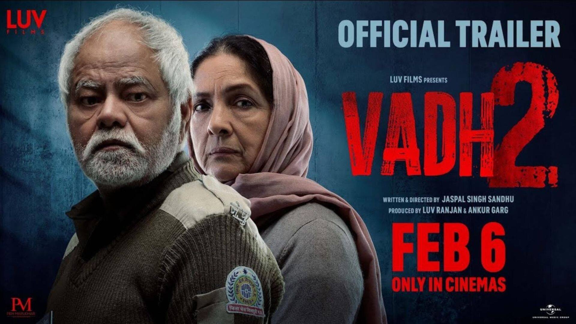 Vadh 2 Trailer Out: संजय मिश्रा–नीना गुप्ता स्टारर वध 2 का दमदार ट्रेलर हुआ रिलीज, नई और दिलचस्प कहानी ने खींचा ध्यान