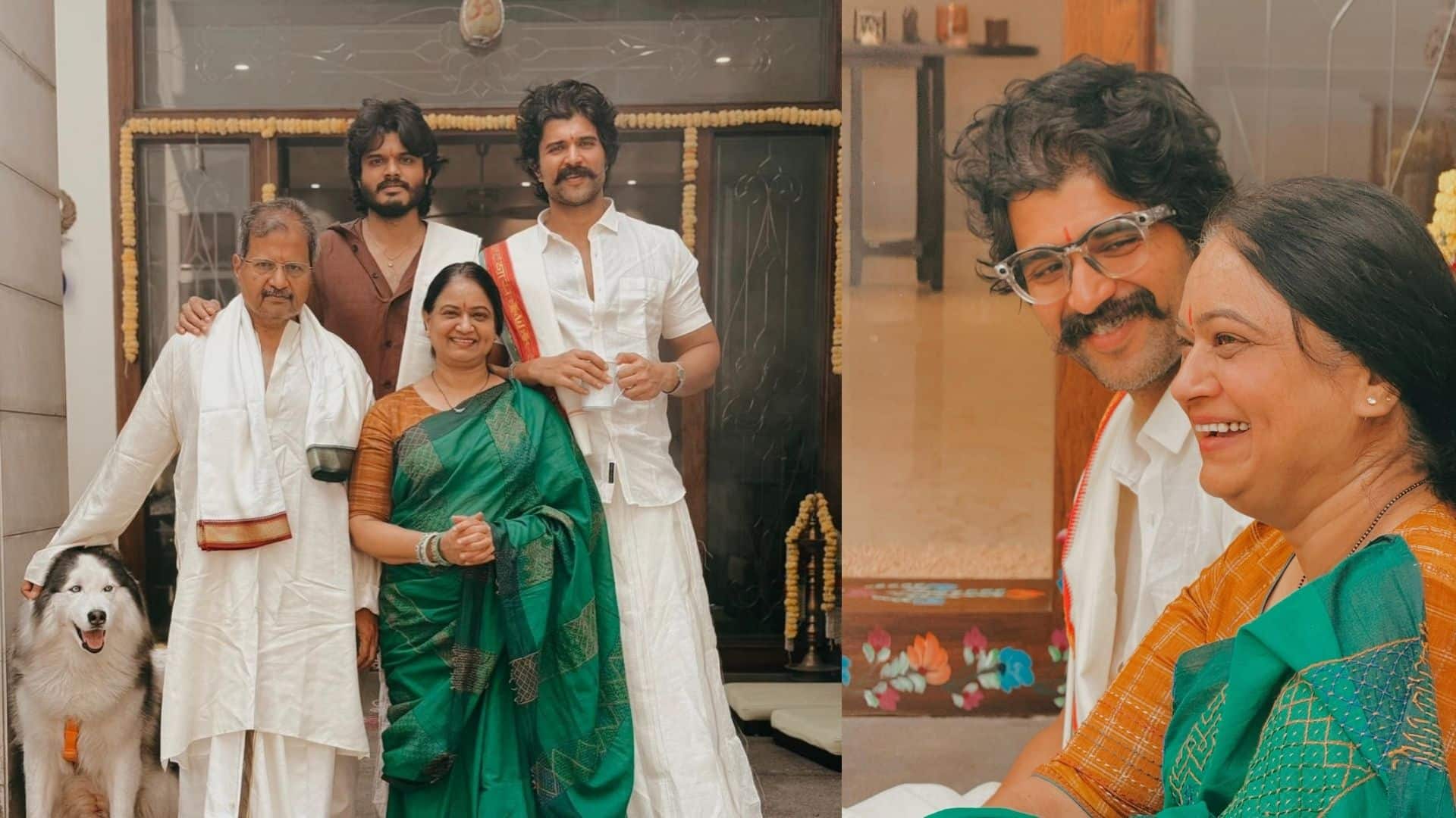 Vijay Deverakonda: विजय देवरकोंडा ने देसी अंदाज में मनाई मकर संक्रांति, पंचकट्टू और मूंछों वाले लुक ने चुराया फैंस का दिल