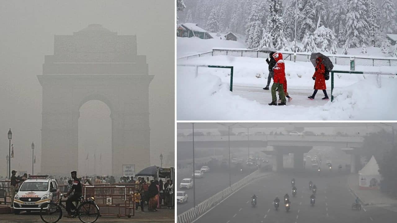 IMD Alert : पूरे उत्तर भारत में शीतलहर और कोहरे का असर, पहाड़ों में तापमान माइनस, दिल्ली में 6 डिग्री पहुंचा पारा